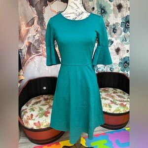 Lark & Ro Teal Long Sleeve Dress